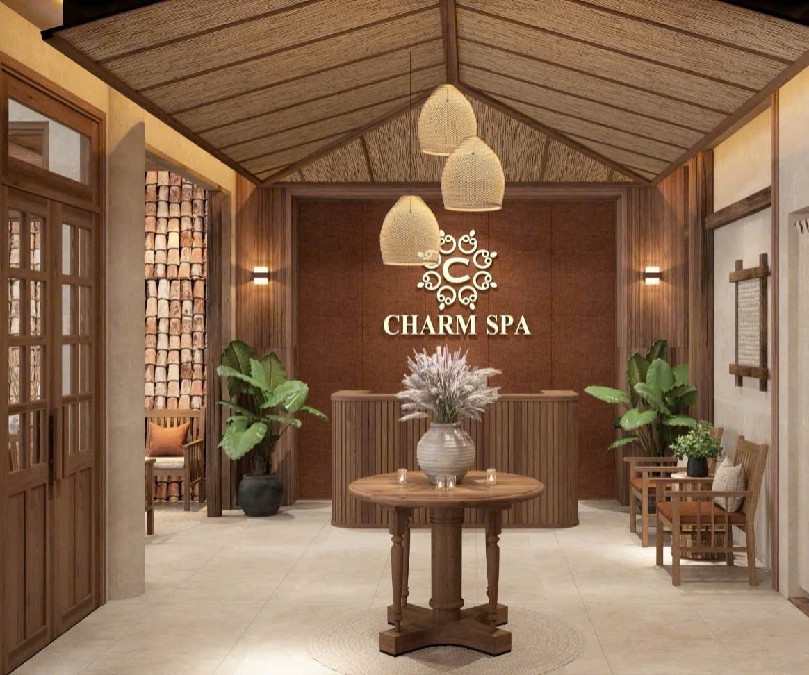    khu vực tiếp khách chi nhánh Charm spa - Grand Nha Trang