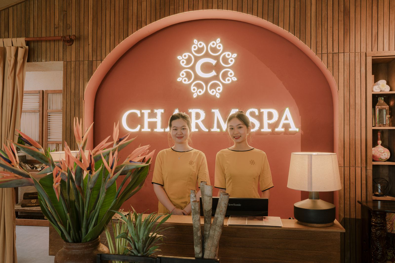    khu vực tiếp khách chi nhánh Charm spa - Grand Nha Trang