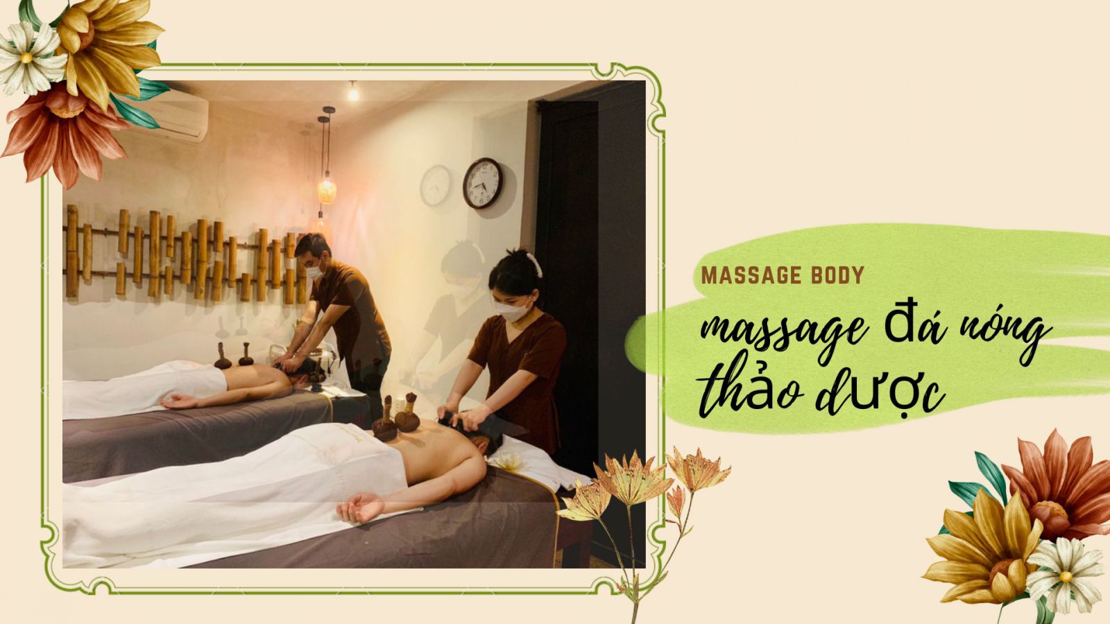 massage đá nóng kết hợp thảo dược